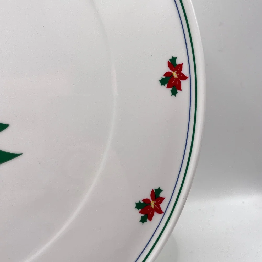 Christopher Stuart Yuletidings Y1550 Bone China Christmas Tree Chop Plate 13